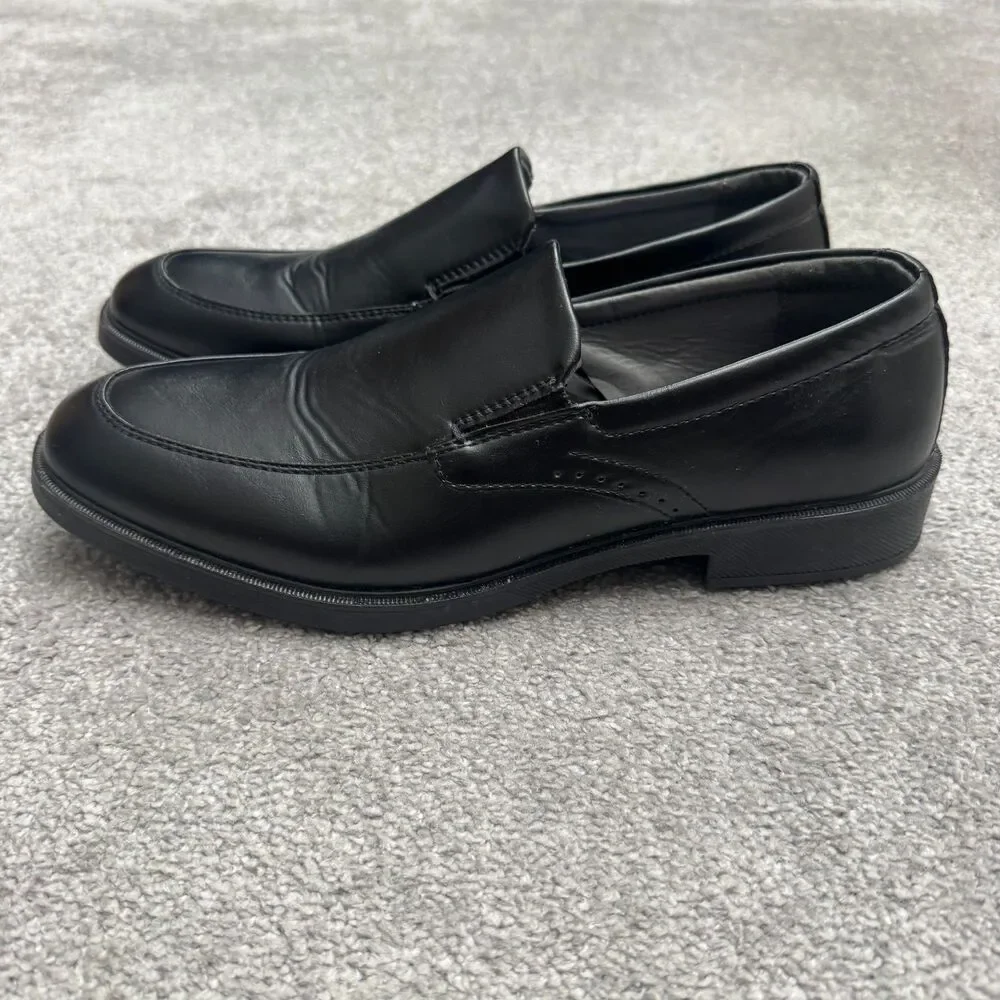 Deer Stags Refine Moc Toe Loafer Slip On Comfort Dress Shoes 10.5 Black Leather